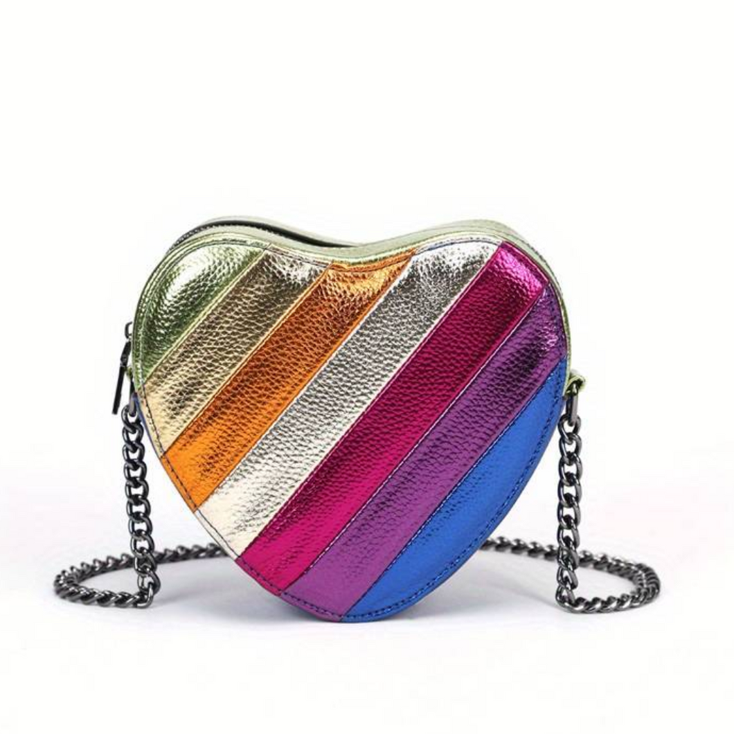 Rainbow Heart Bag